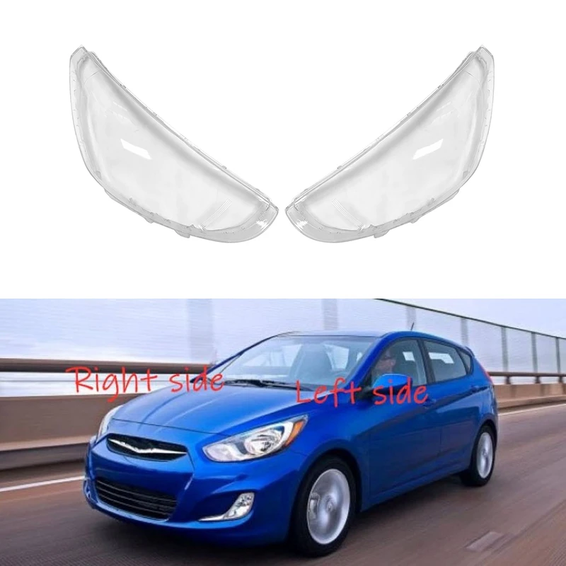 For Hyundai Accent 2011 2012 2013 2014 Right Headlight Shell Lamp Shade Transparent Lens Cover Headlight Cover