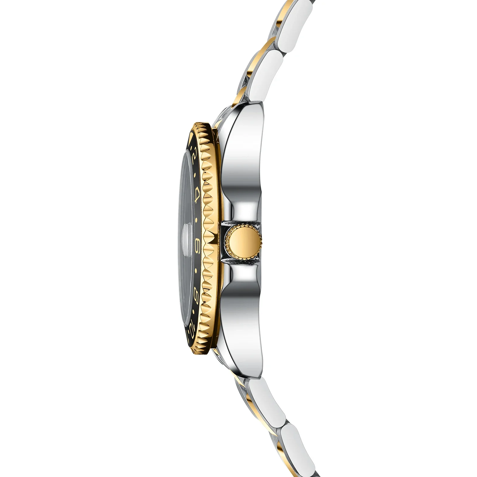 ساعات NIBOSI Limited GMT للرجال من أفضل العلامات التجارية الفاخرة بتاريخ تلقائي كوارتز للرجال مقاومة للماء ومضيئة من الفولاذ المقاوم للصدأ #2