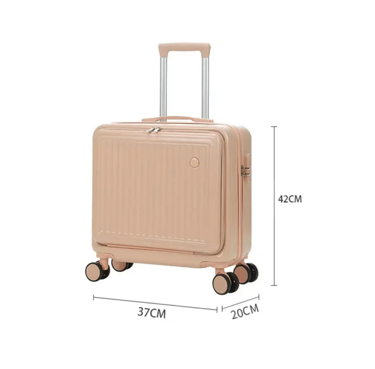 Front Opening Travel Suitcase Universal Wheel Rolling Luggage Bag Men and Women Lightweight Boarding Trolley Case18 20 Inch