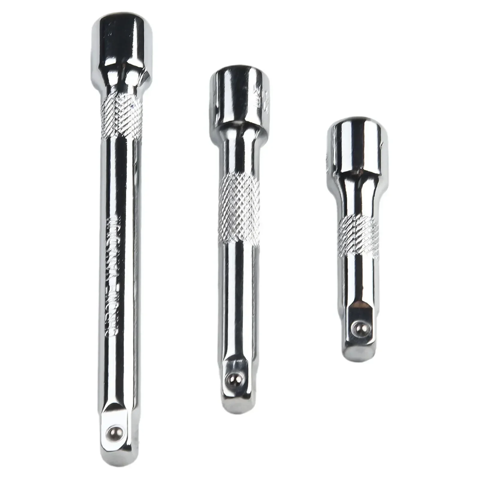 Hand Tool 1/4 Inch Chromed Steel Extension Bar Ratchet Socket Sleeve Wrench Adapter 50/75/100MM Match With Extension Sliding Rod