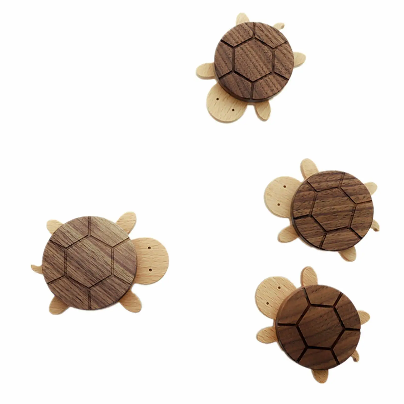 Cute Storage Hooks Decor Animal Shape Stable Multipurpose Hanging Wood Drawer Handle for Kitchen Bathroom Household Bedroom