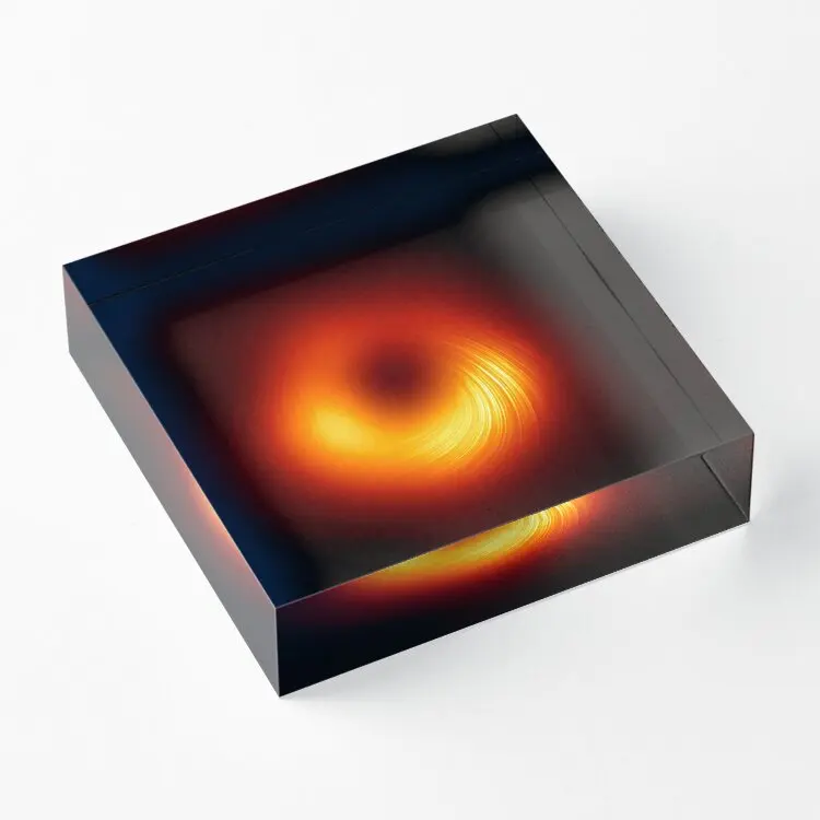 First Ever Image Of A Black Hole In Pola  Acrylic Block Cute Process Photos Stamping Clear Pad Print Bedroom Decor Room