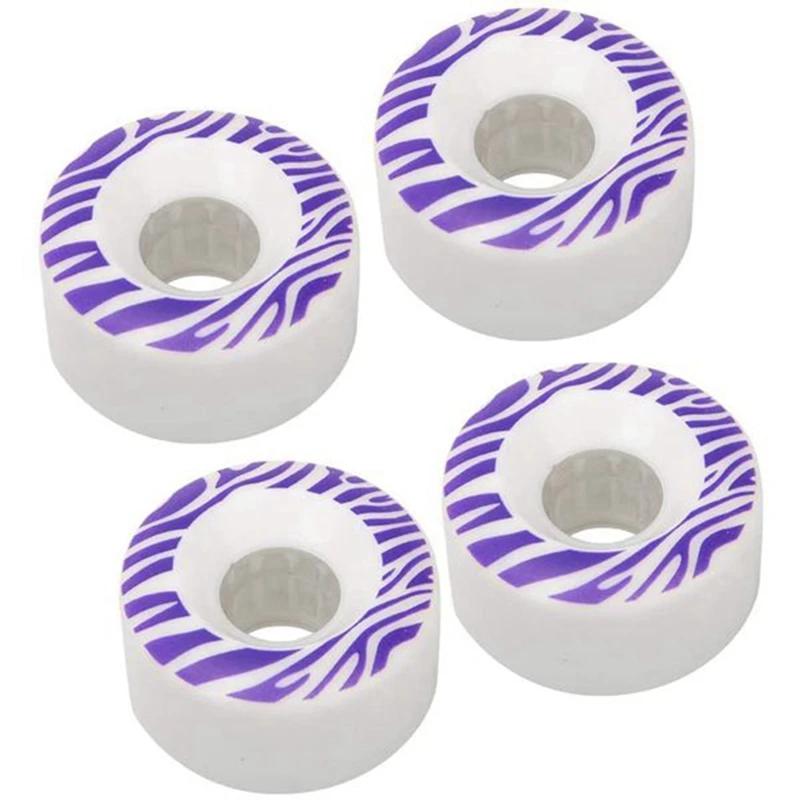 4PCS Skateboard Wheels Resilient PU Double Warped Skateboard Wheels Brush Street Skating Wheels 55X32mm