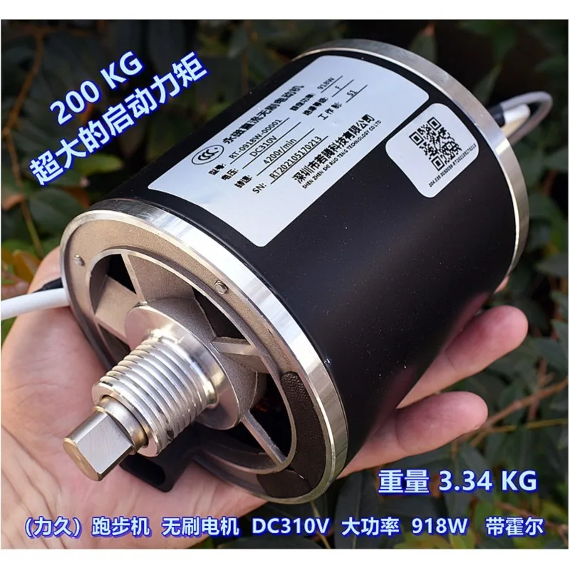 High Power Treadmill Brushless Motor DC310V 4200 Rpm External Rotor Three-phase Eight Wire With Hall