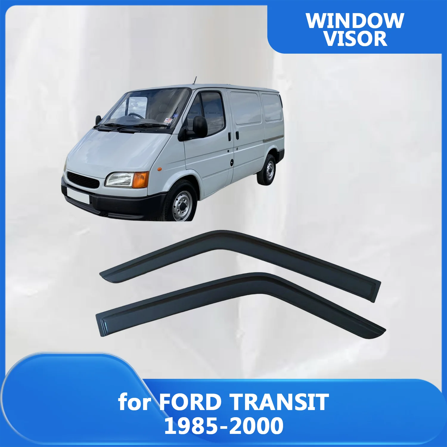 

Window Visor for FORD TRANSIT 1985-2000 EUROPE Wind Deflectors Rain Guards Door Visor Vent Shades Ventvisor Exterior Parts