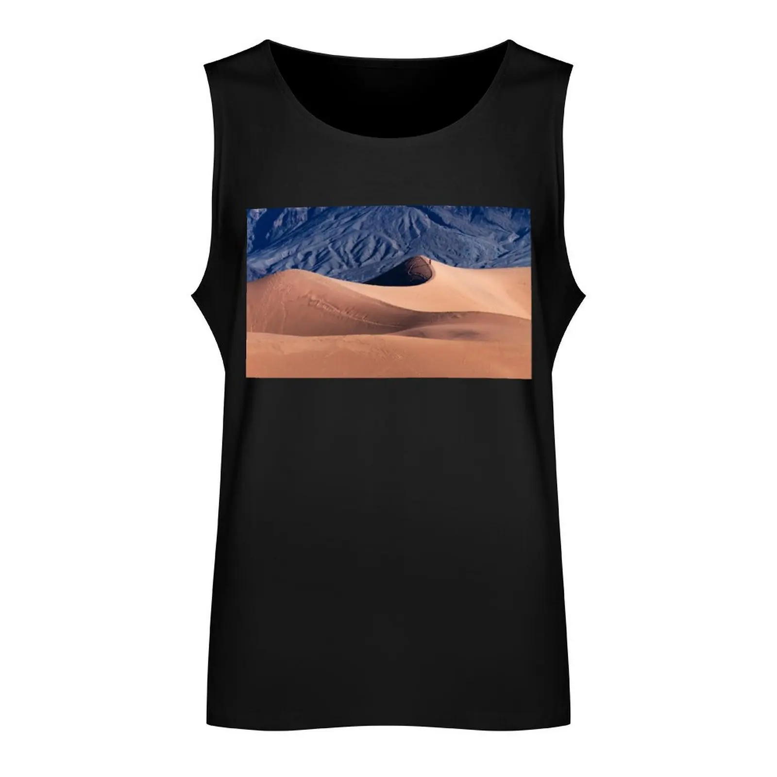 Sunrise over Mesquite Flat Sand Dunes Tank Top Short sleeve gym t-shirts man Vest male