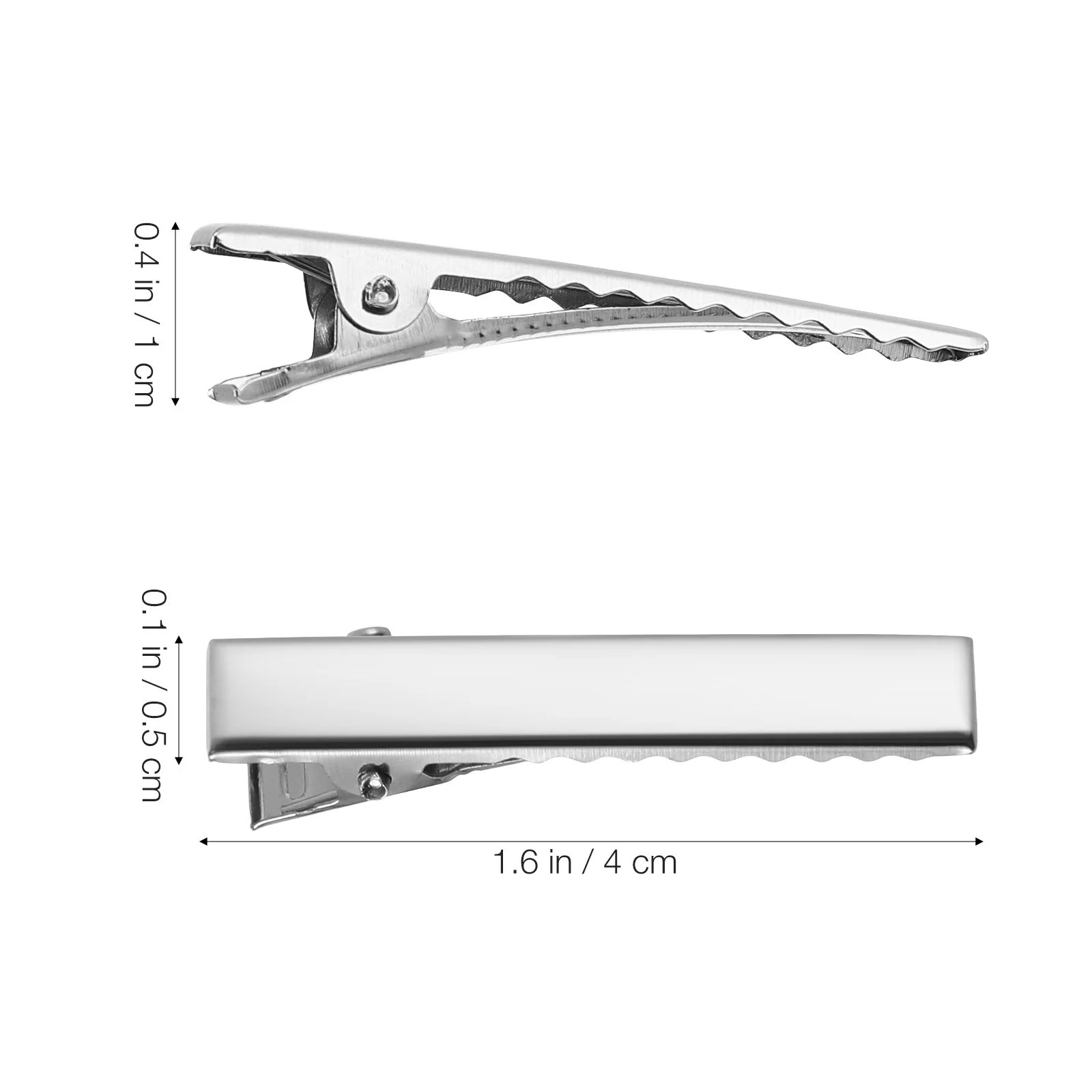 

100Pcs Duckbill Clips 4Cm Flat Metal Alligator Hair Clips for DIY Hair Styling Craft Projects Mini Single Prong Barrette