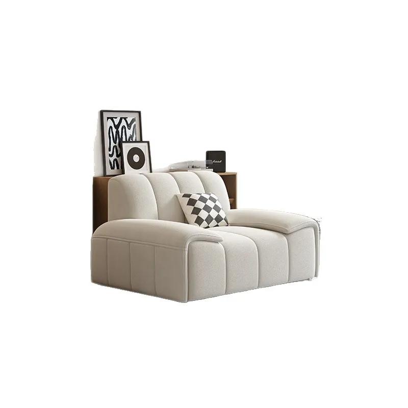 Sofa Cream Wind Living Room Household Small Straight Row Simple Fabric Concubine Sofa Internet celebrity