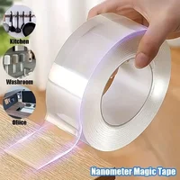 1/3/5m Nano Tape Double-Sided Adhesive Tape Traceless Waterproof Tape for Bathroom Kitchen Sink Tap Gel Sticker Home Improvement 2