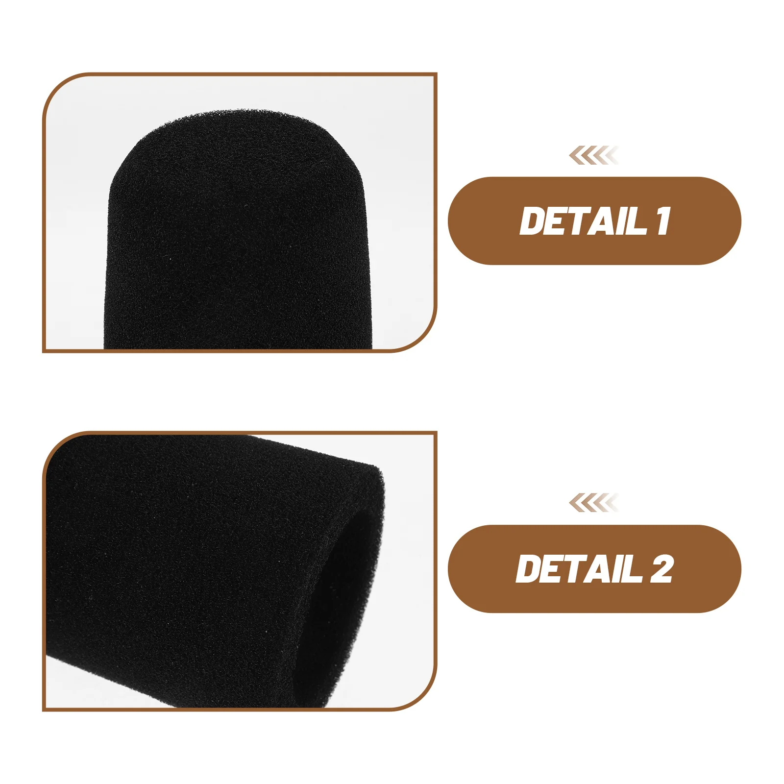 2pcs Microphone Windscreen Sponge Cover For Sm7Db Wind Noise Reduction Live Streaming Karaoke Conference Stage Use Mic