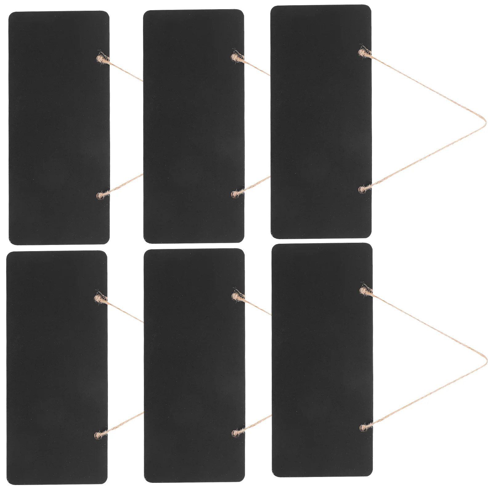 6 Pcs Label The Sign Show Message Blackboard Hanging Chalkboard 1840X800X100CM Wood Pendant