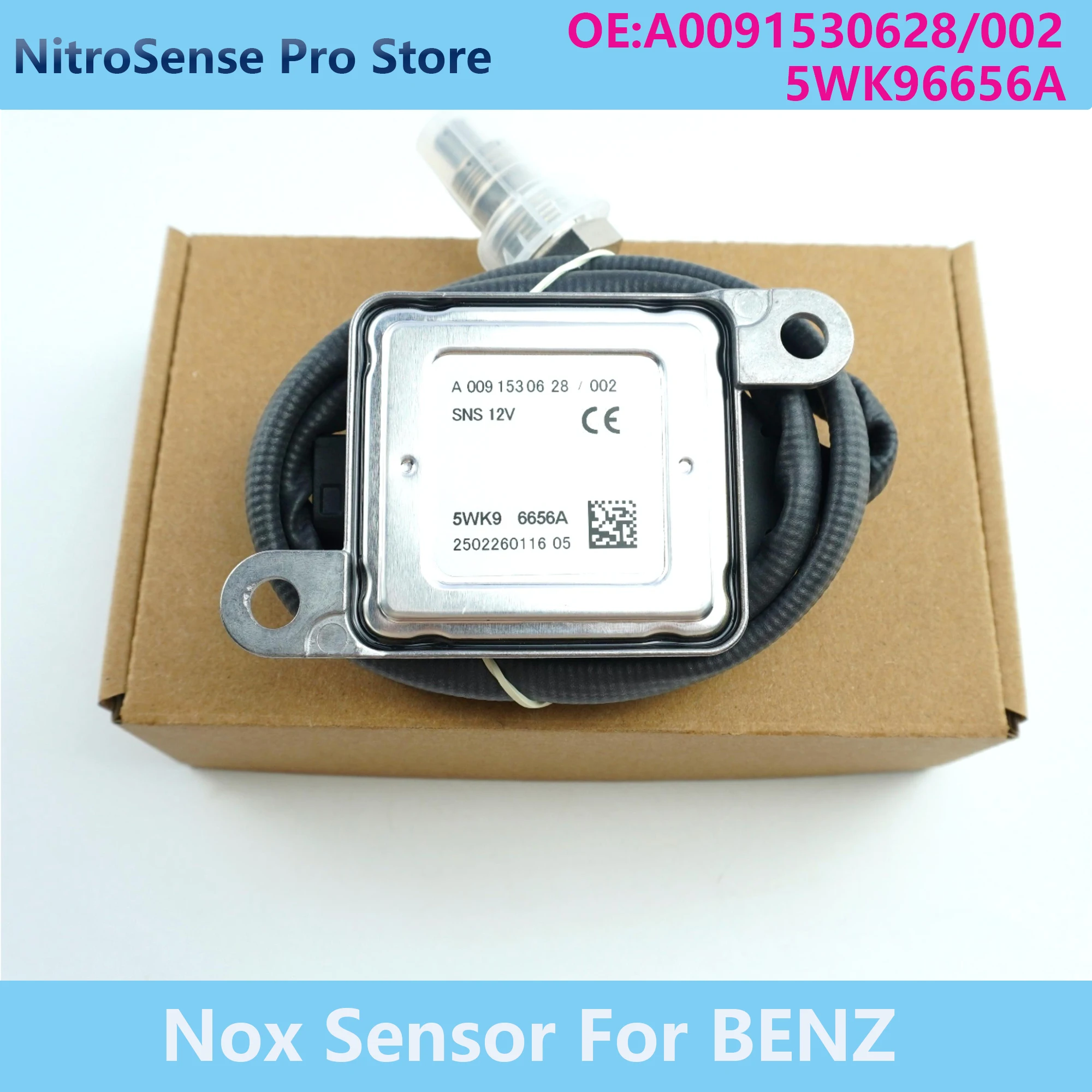 

5WK9 6656A A0091530628 5WK96656A High quality Nitrogen Oxide Sensor for Mercedes-Benz Sprinter B907 B910 2.0 2.2 3.0 CDI