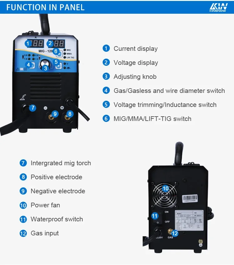 Vniissok-inversor semiautomático, MiG-160B con gas/sin gas, MMA/MiG/Tig, máquina de soldadura multifuncional