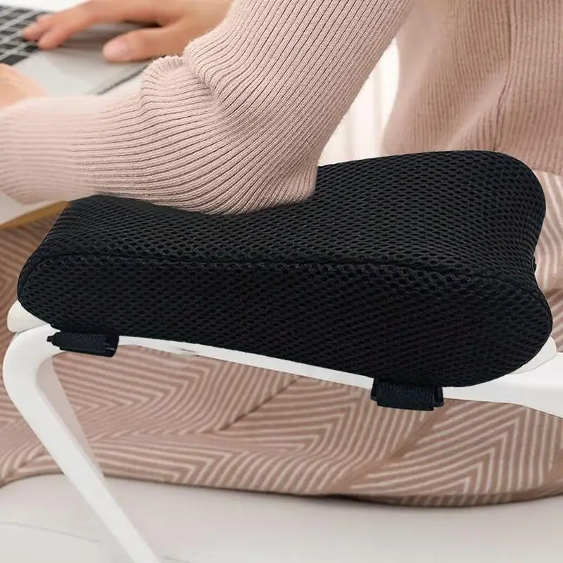 Ergonomic Armrest Pads Memory Foam Office Chair Arm Rest Cover Comfortable Support Chair Elbow Pads With Adjustable Straps For