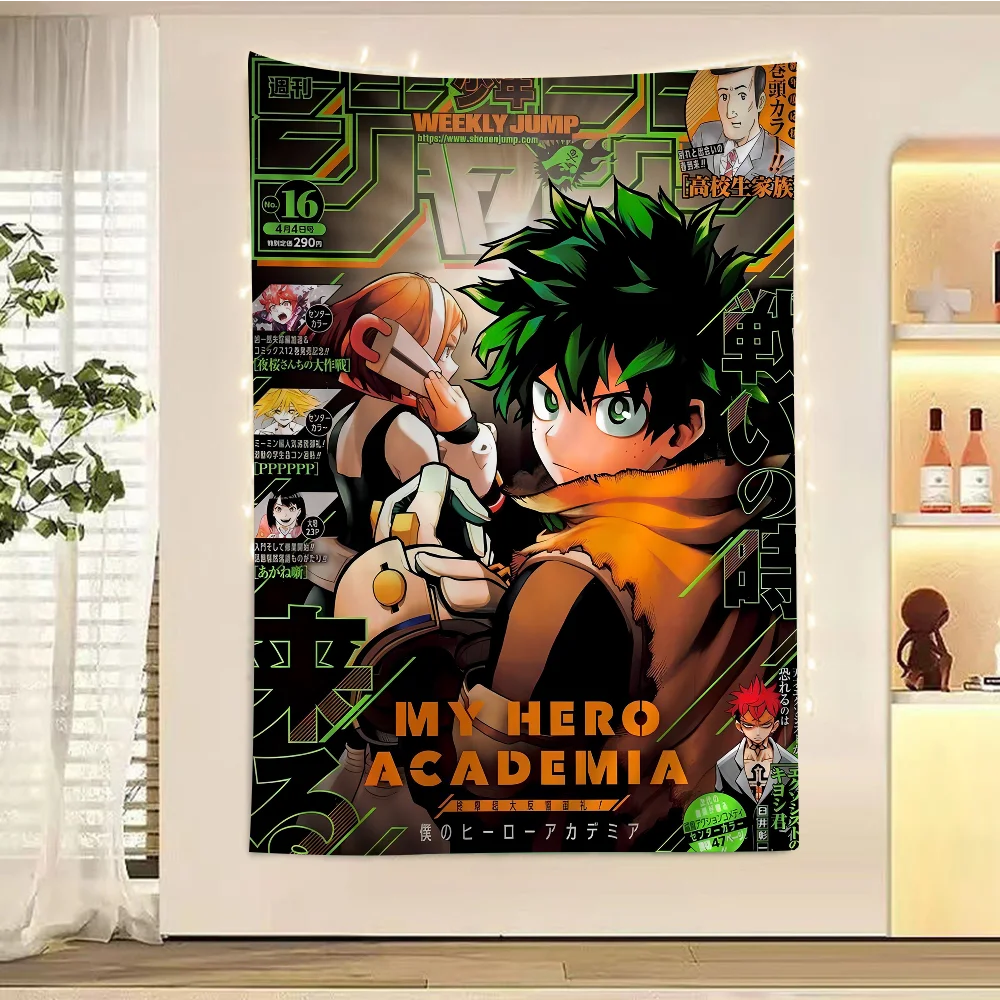 Anime B-Bakugo Katsuki Printed Large Wall Tapestry Art Science Fiction Room Home Decor Decor Blanket