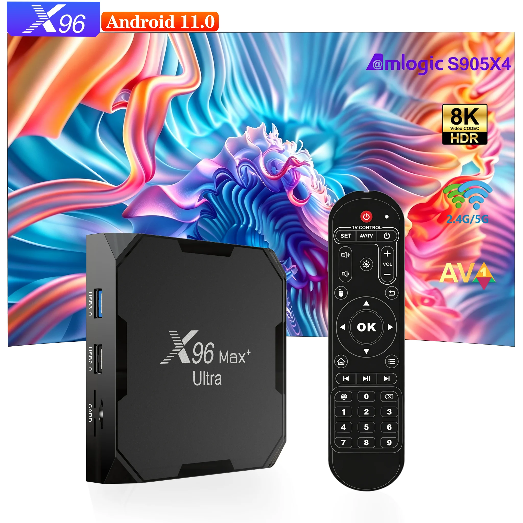 TV Box X96 Max+ Ultra Android 11