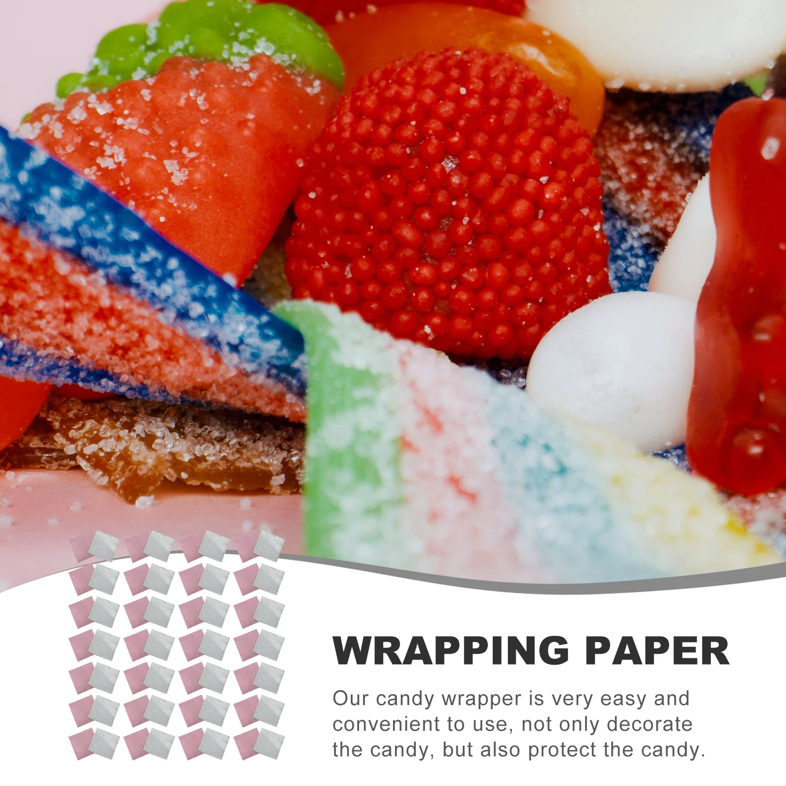 

200pcs Silver Tin Foil Wrapping Paper for Chocolate Packaging Candy Wrappers Baking Tools Sweets Decorative Aluminum