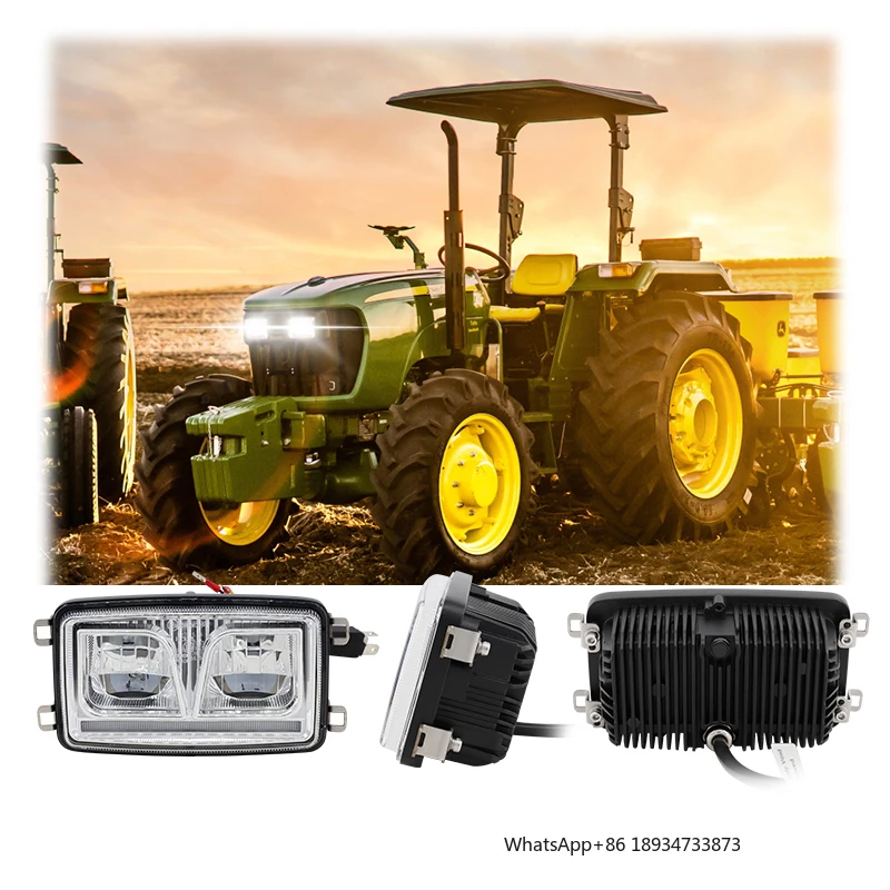 ECE R149 John Dee-re Tractor 3 X 5 ''المصباح الأمامي 6000K عالية منخفضة شعاع Led كشافات مع مصباح وقوف السيارات #3