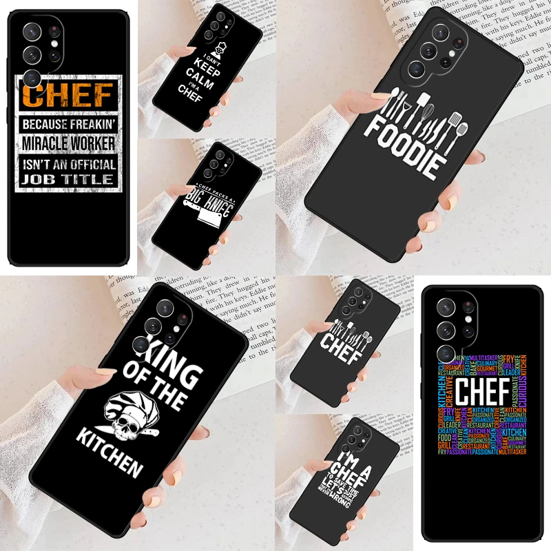 Keep Calm and Keep Cooking Phone Case For Samsung Galaxy S24 S23 S22 S21 Ultra S10 Note 10 Pro S20 Plus FE S9 S8 Cover