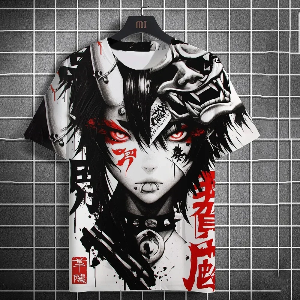 

Summer Fashion Men's Women's T-Shirt 3D Print Anime Character Graphic Short Sleeve Top Loose Polyester Bresthable Unisex Clothes