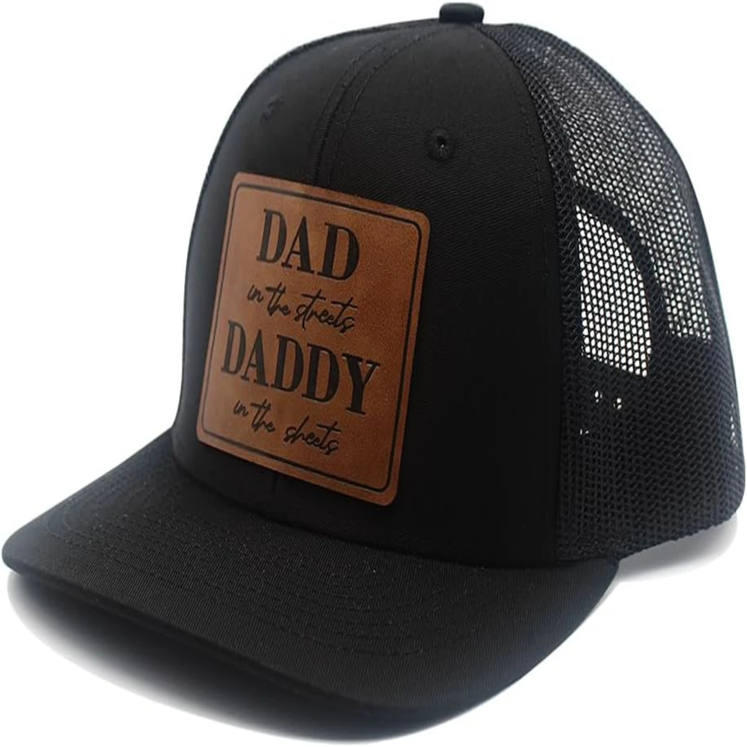 

Stylish and Durable Leather Baseball Cap for the Dad who Rocks in the Streets and in the Sheets! A Classy and Long-lasting Gift