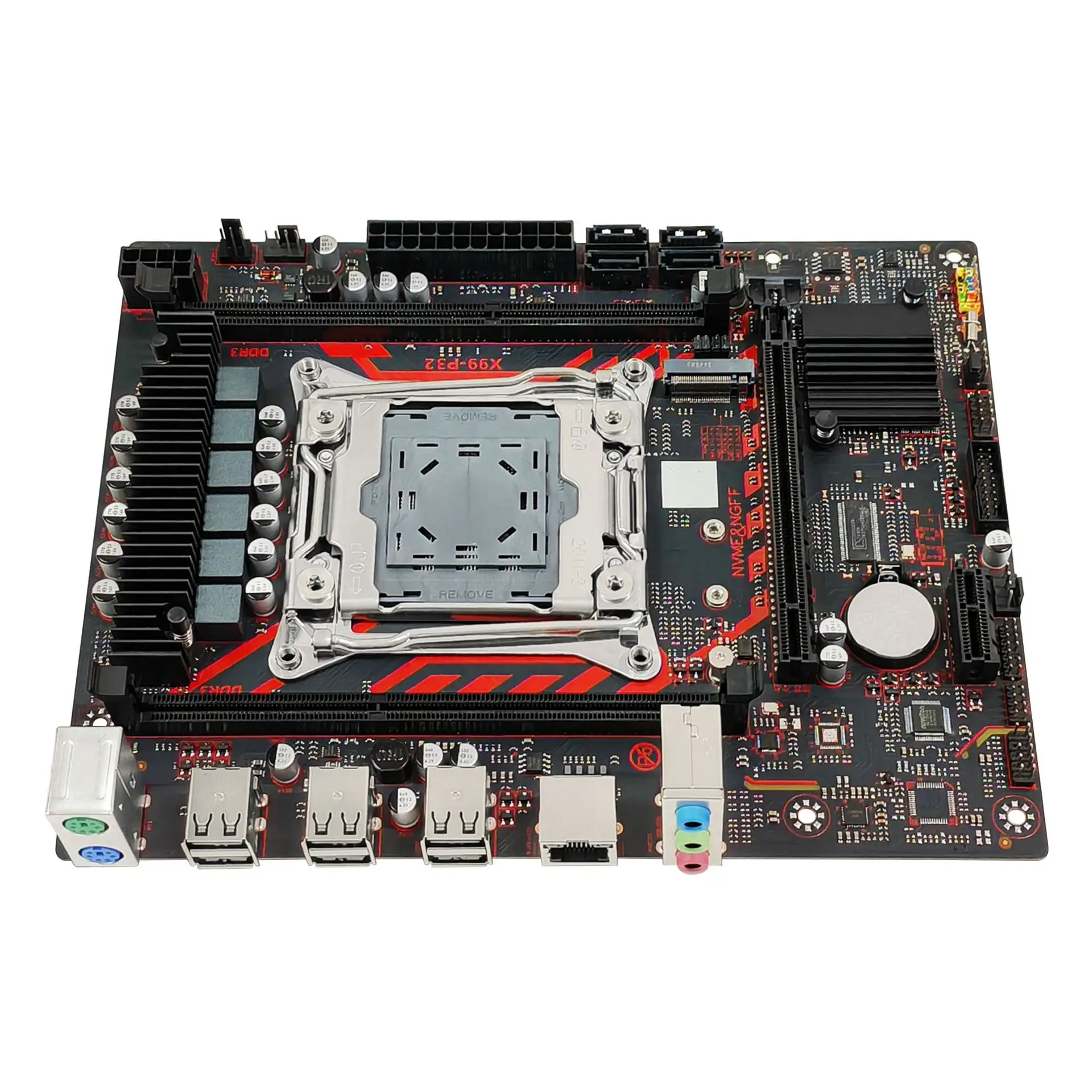 For 5Pcs New X99-P32 Desktop Motherboard LGA2011-3 With 2 DDR3 Memory Slots