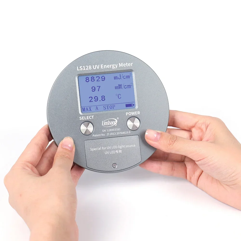 LS128 UVALED Lamp Intensity Power Meter Digital 340nm to 420nm Light UV Power Puck Radiometer Integrator UV Energy Meter