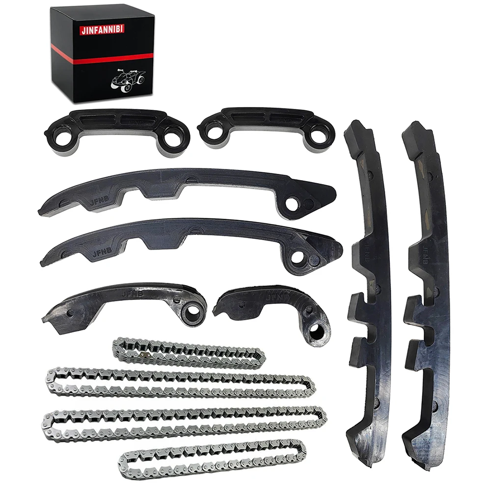 Timing Chain Guides & Oil Pump Chain Kit For Kawasaki Prairie 650 KVF650 2002-2003