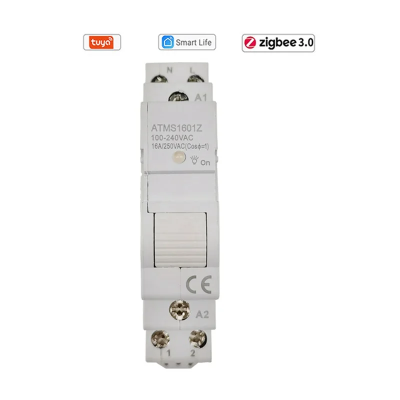 REPLA-6X Tuya Smart Life Zigbee Circuit Breaker Din Rail 1P Single Pole Dry Contact Timer รีเลย์ App รีโมทคอนโทรลสมาร์ทจับเวลา