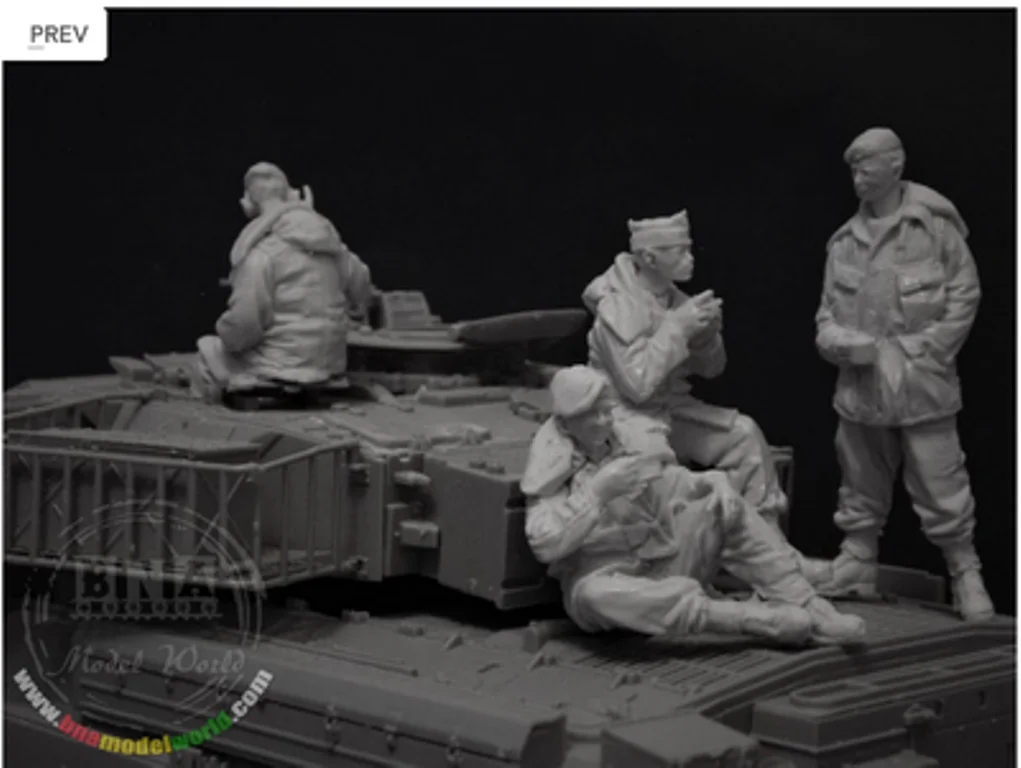 1:35 Ratio Die-cast Resin  Special Forces Soldiers 4 Figures Need To Be Assembled and Colored By Themselves