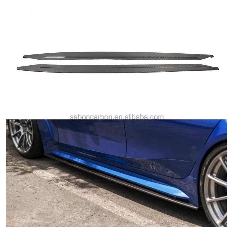 G80 M3 Carbon Fiber Side Skirts Mpc Style Side Skirts Extensions Rocker Panel for BMW G80 M3 G82 M4 2021+