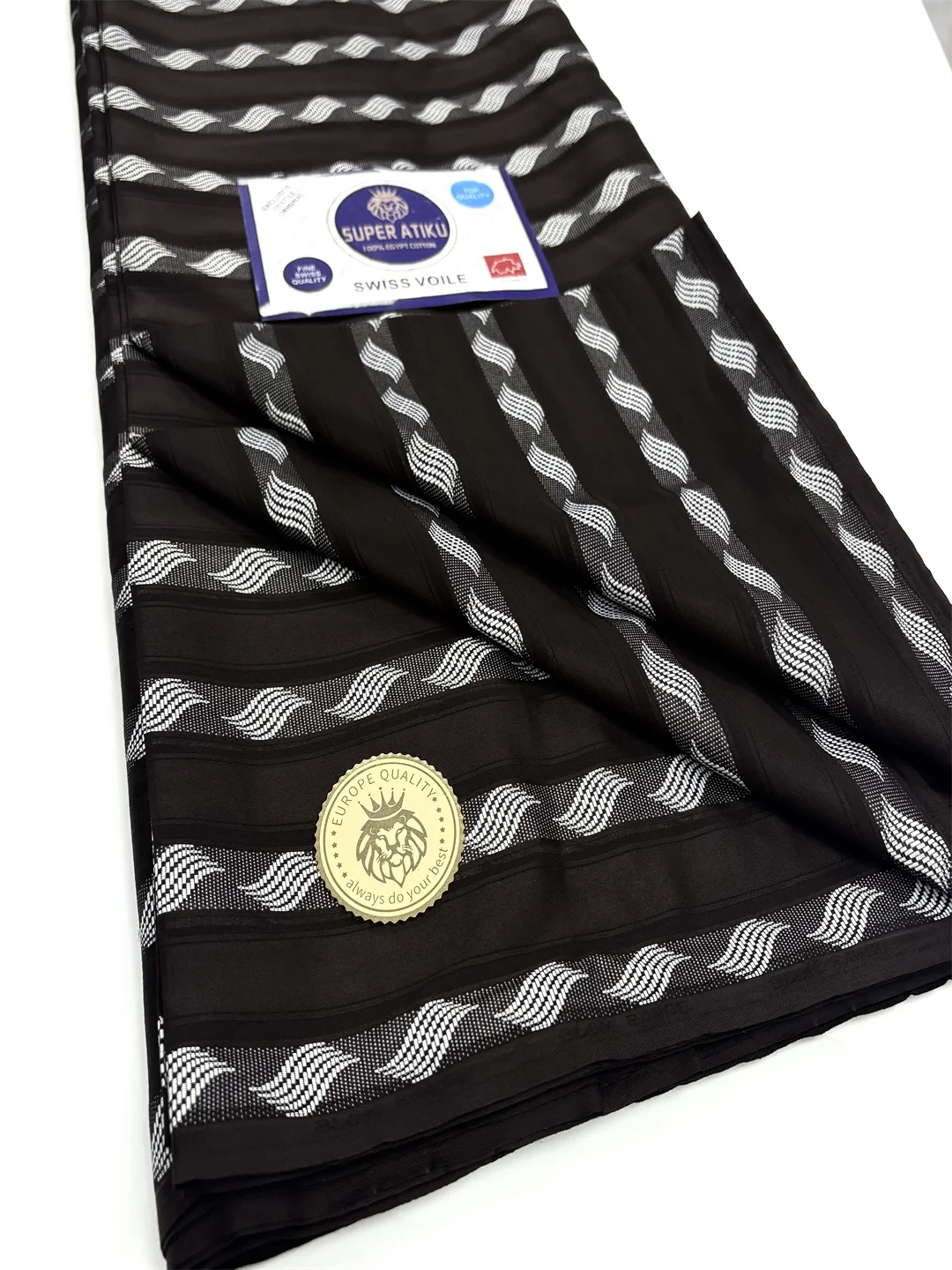 

2025 Новая хлопковая кружевная африканская ткань Atiku, высококачественная швейцарская вуаль, польская кружевная хлопковая ткань для мужчин и женщин, хлопковые кружева