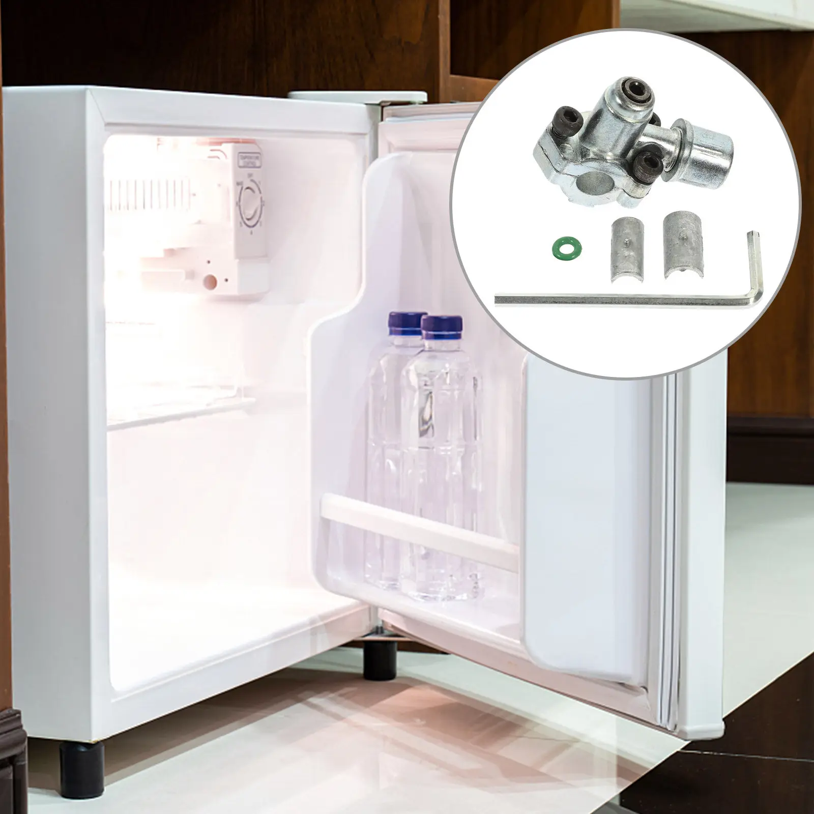 

Набор из 1 комплекта клапанов для прокола линий из цинкового сплава для обслуживания холодильных систем, морозильных камер и кондиционеров