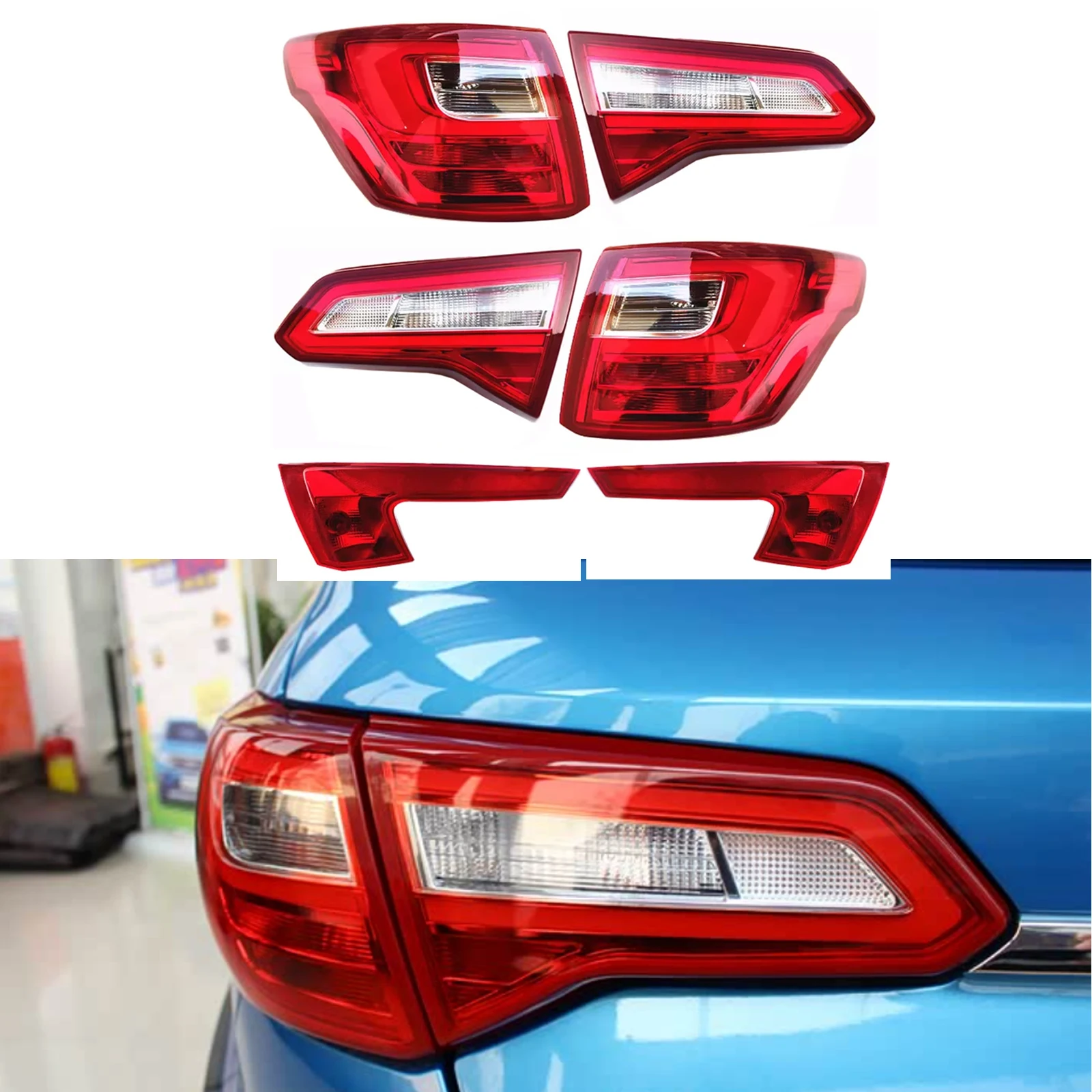 

For BAIC SENOVA X25 BJEV EX360 Rear Bumper Tail Light Tail Lamp For Baic Senova X25 EX200