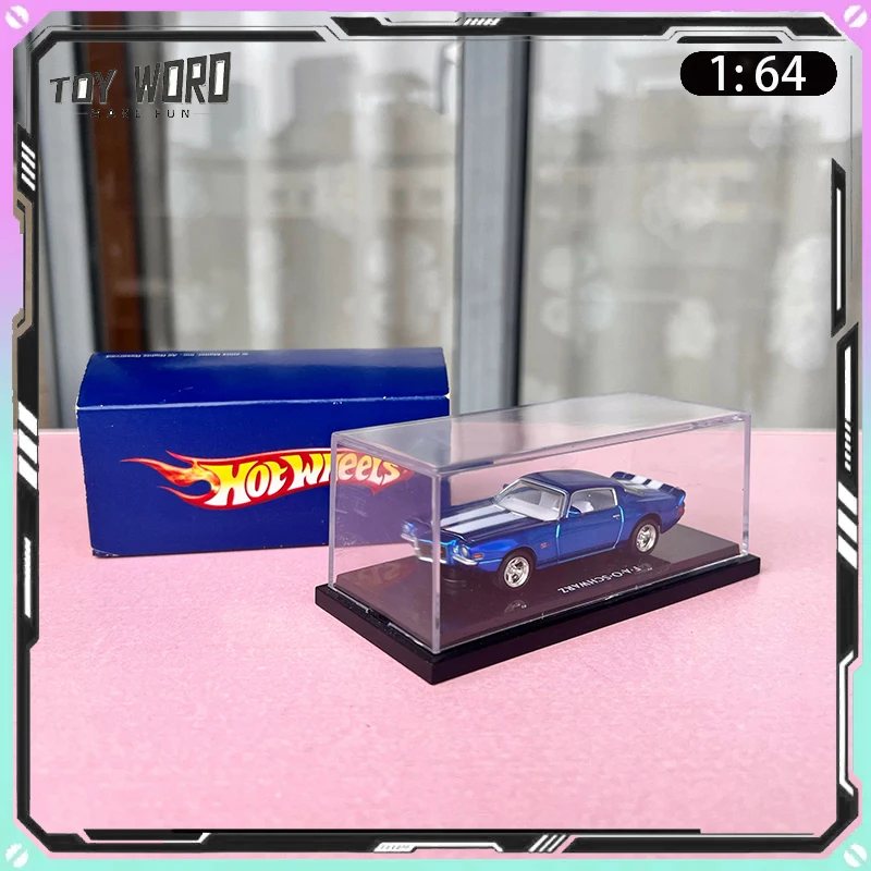Hot Wheels 100% Premium Series FAO Schwarz Collab 1970 Chevrolet Camaro Z28 Metallic Royal Blue Diecast Car Model for Collection