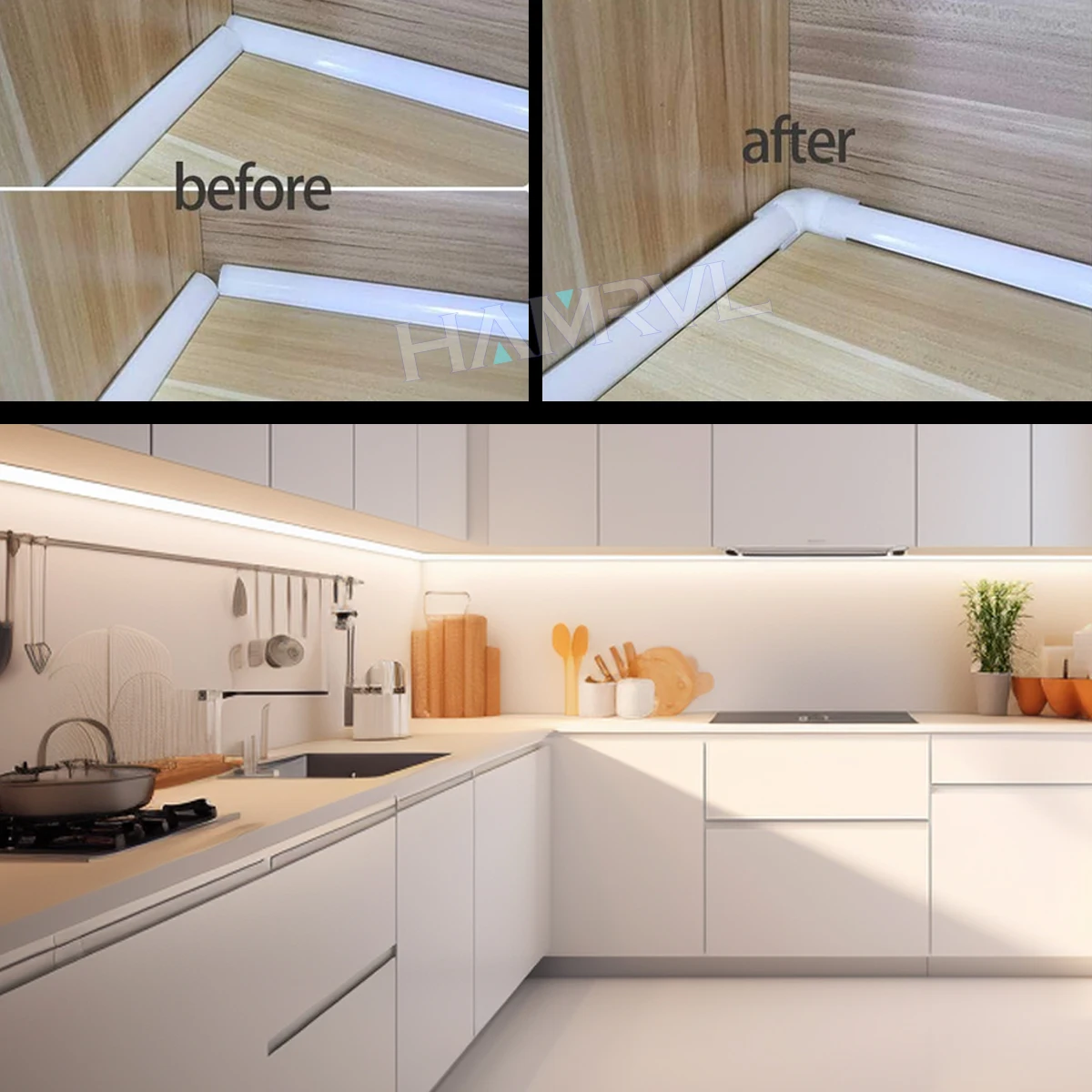 0.5M 2-30pcs Led Aluminum Profile Channel Diffuser Holder U/V/W Shape Black/silver Linear Light Bar Ceiling Wall Corner Lighting