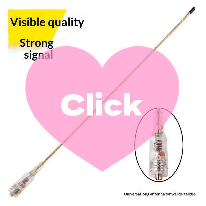 New Transparent AR-771 High Gain Antenna UHF VHF SMA Female For BF-888S Pro UV-5R Mini For UV K5 (8) K6