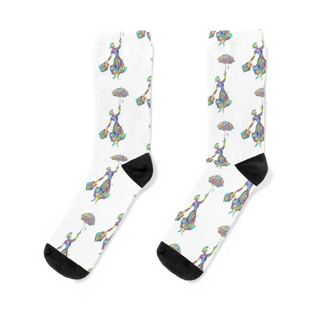 Mary Poppins - The Magical Nanny Socks warm winter hockey Woman Socks Men's