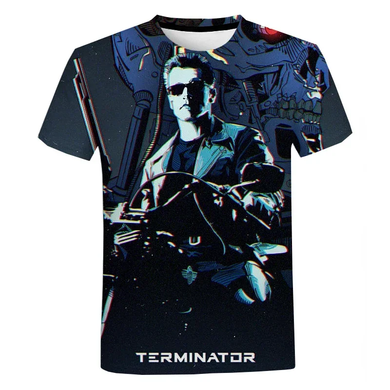 

Fighting Movie The Terminator 3D Printed Men T-shirt Unisex Fashion Casual Tees Cool Oversized T Shirts