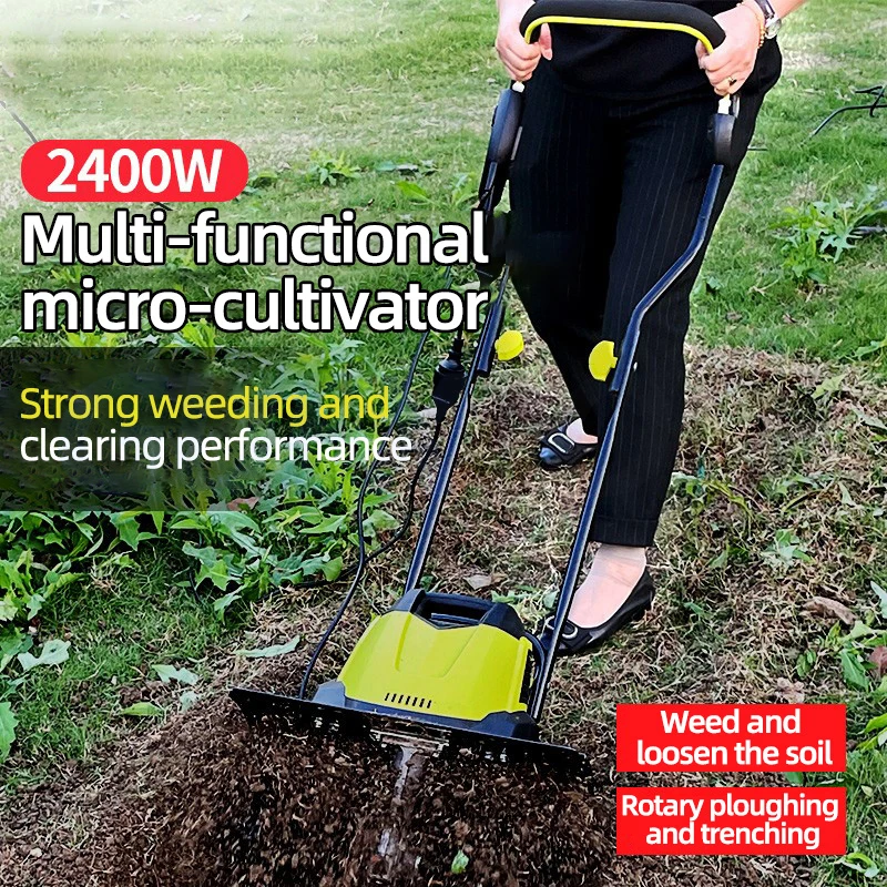 Imagem -06 - Máquina Pequena do Arado do Rebento Elétrico 220v Ferramentas Jardinagem da Agricultura do Agregado Familiar Ferramentas Jardinagem 2400w