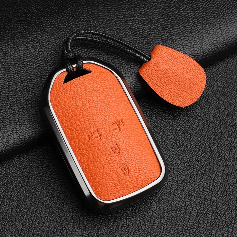 

Special 22 Honda Odyssey Key Sets High-Grade Leather Alishen Car Key Metal Protective Shell Buckle 4-Button Multi-Color Option