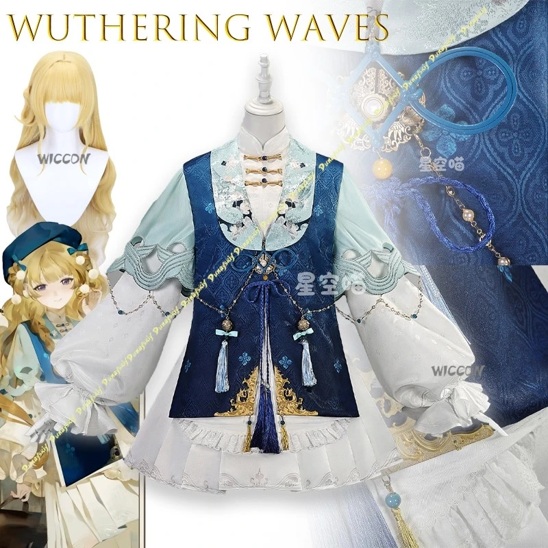 

BWuthering Waves Phoebe Dreamy Illusion Cosplay Costume Full Set Anime Character Outfit Halloween Party Christmas Kawaii Cute