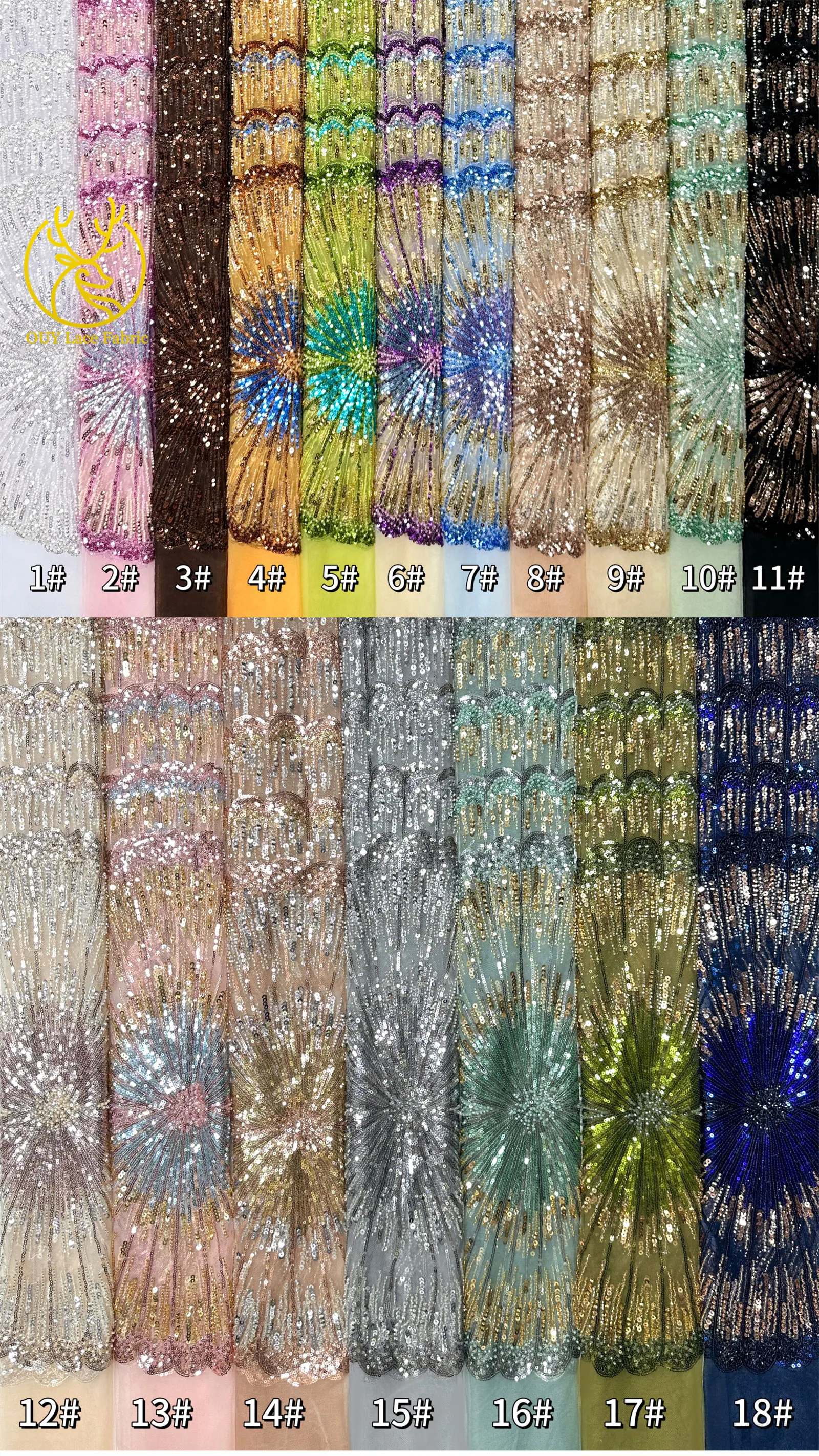 Tela de encaje africana de lujo Royal Luxury 2026, encaje nigeriano de alta gama con lentejuelas y cuentas, encaje francés de tul para mujer, para coser vestidos de fiesta y graduación.