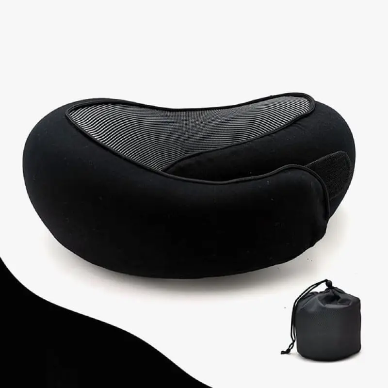 Travel Neck Cushion Durable U-shaped Slow Rebound Soft Cervical Support Memory Foam Travel Pillow Non-deformed Airplane Pillow