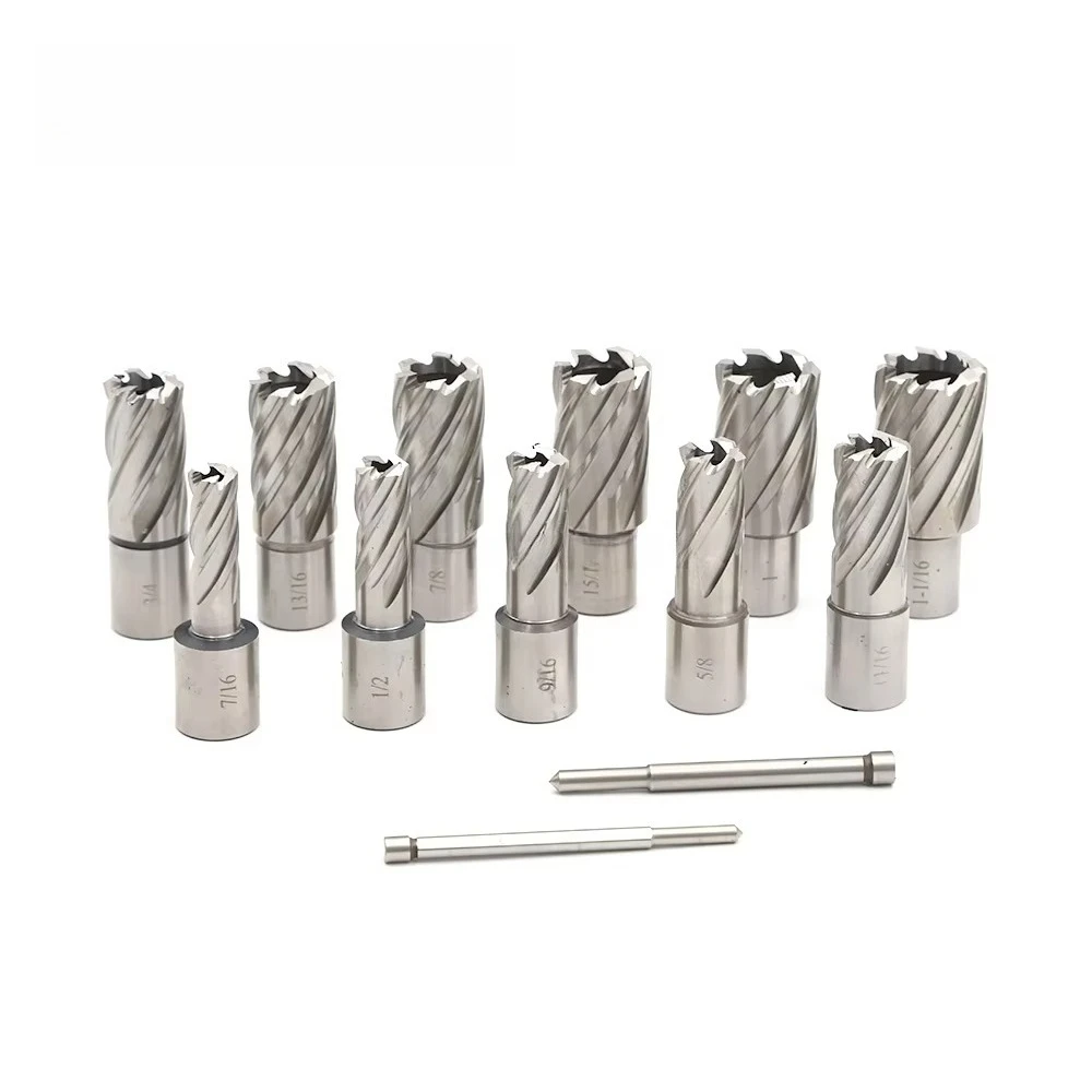 in Stock 13PCS HSS Metric Slugger Magnetic Drill Bit Broach Cutter Annular Cutter Set for Magnetic Base Drill