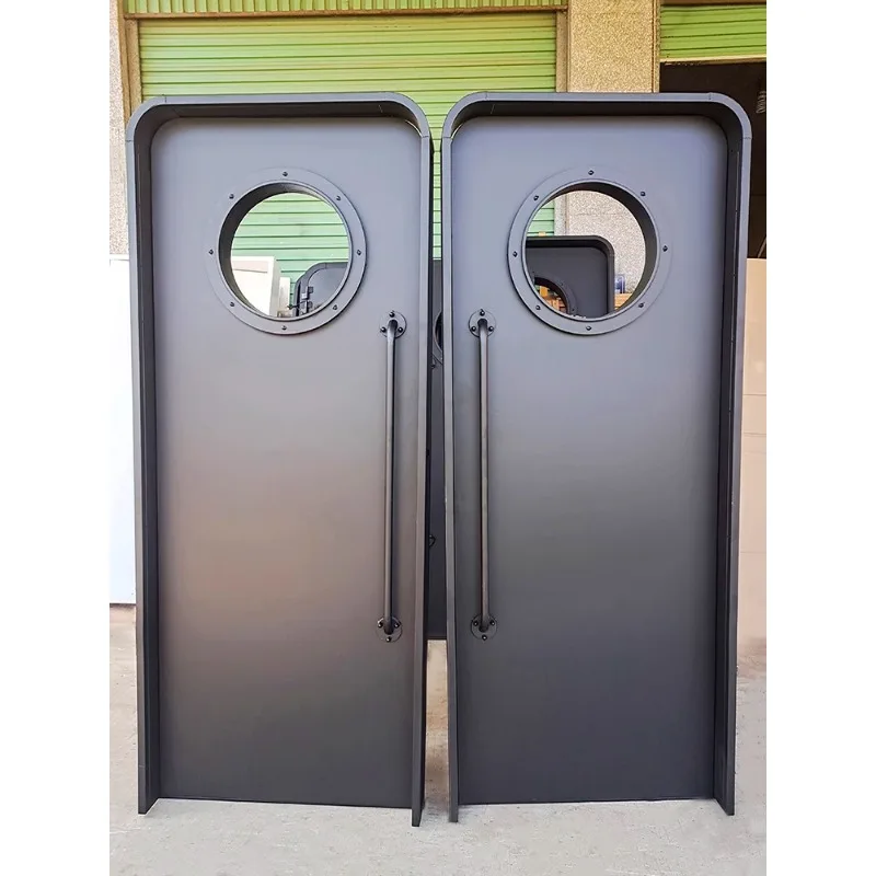 Space capsule door retro industrial wind  box  KTV sound insulation  bar  wrought iron interior  custom