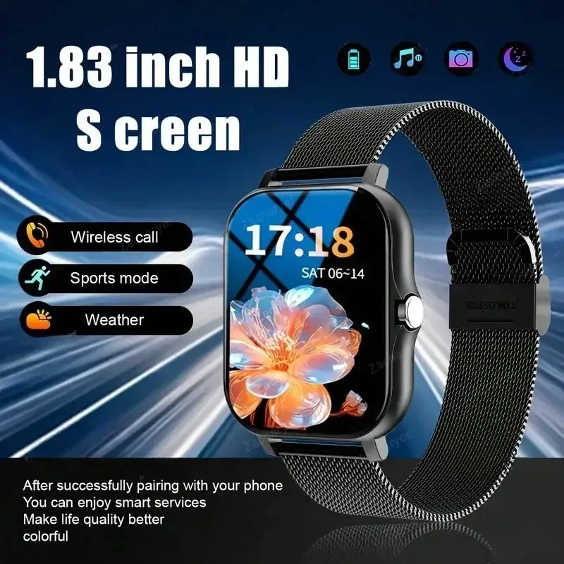 ​​2025 Smart Fitness Watch - Wireless Calls 50 Sports Modes HR/SpO2 Tracking​​