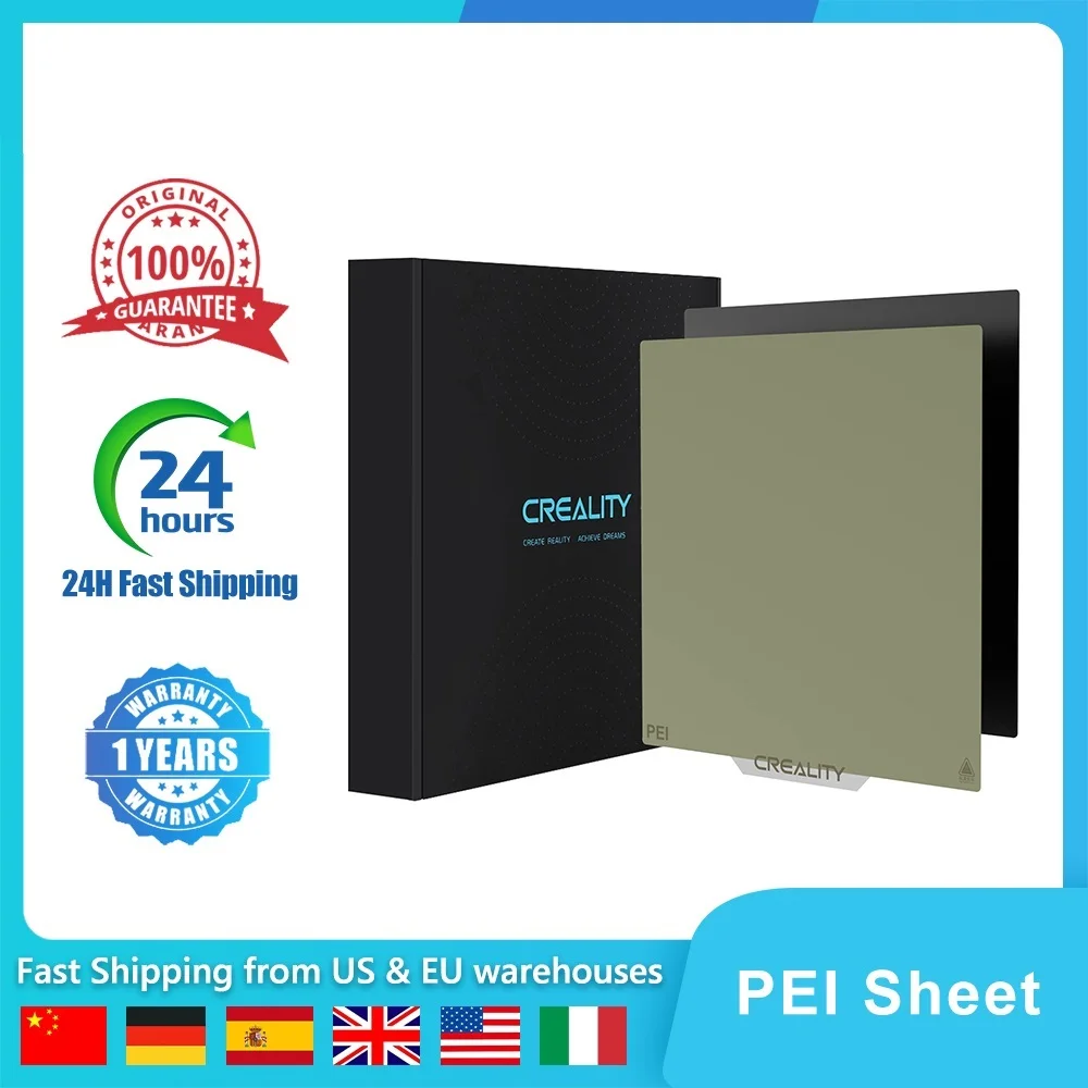 Top Original PEI Sheet 235x235mm Removable Spring Steel Plate Kit for Ender 3/ Ender 3 V2/Ender 5 Hot Bed Surface