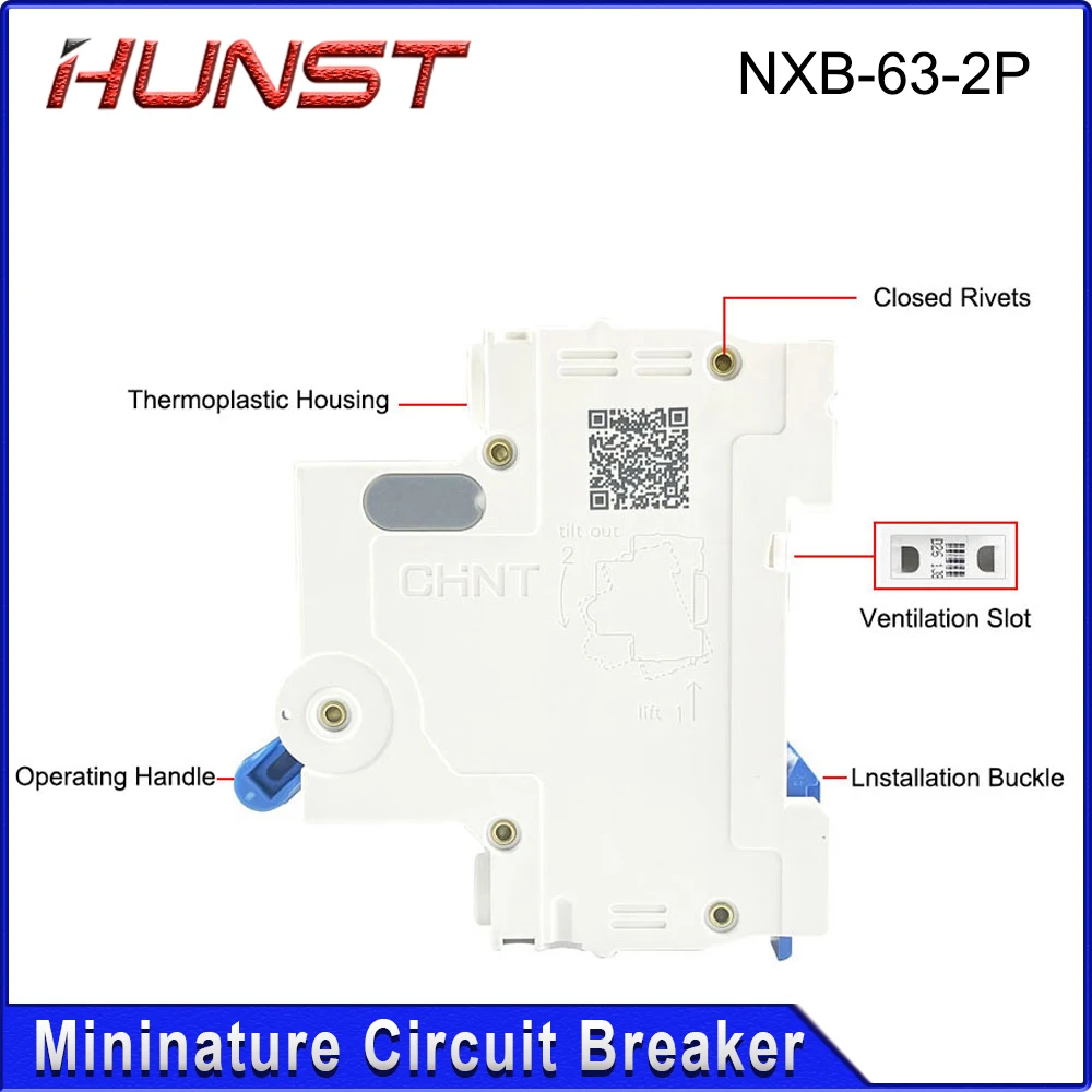 HUNST CHNT NXB-63 2P مصغرة تسرب حامي 3A-63A المنزلية الصناعية قطاع دارة الهواء التبديل