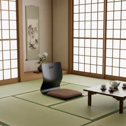 (2pcs/lot) Japanese Chair Design Home Living Room Furniture Kotatsu Table Chair Tatami Zaisu LegLess Floor Chair Black Finish